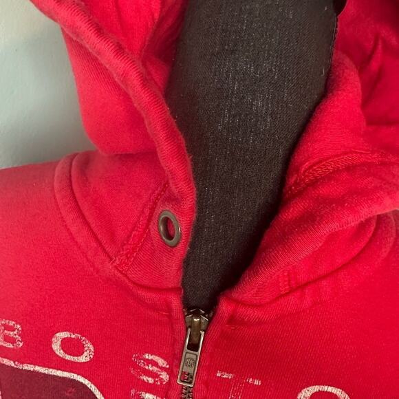 Mitchell & Ness Boston Red Sox Zip Hoodie – Vintage Style Sweatshirt, Size S - Picture 5 of 14